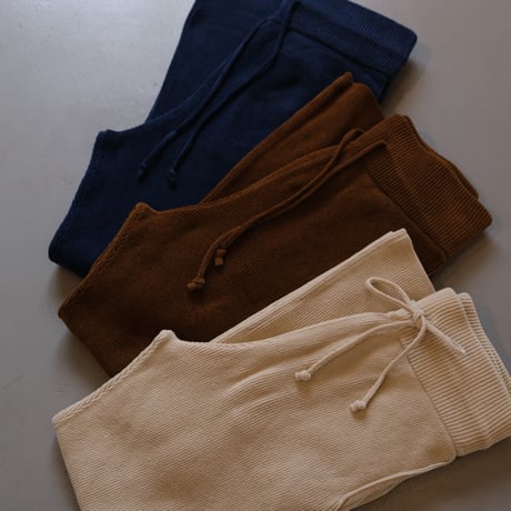 BATONER　Women CHENILLE YARN KNIT PANTS　BN-21FL-022