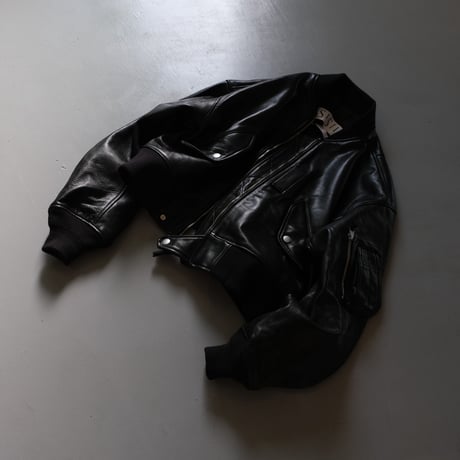 SISII　シシ　SISII×大草直子　L-2B　Leather Flight Jacket　　BLACK