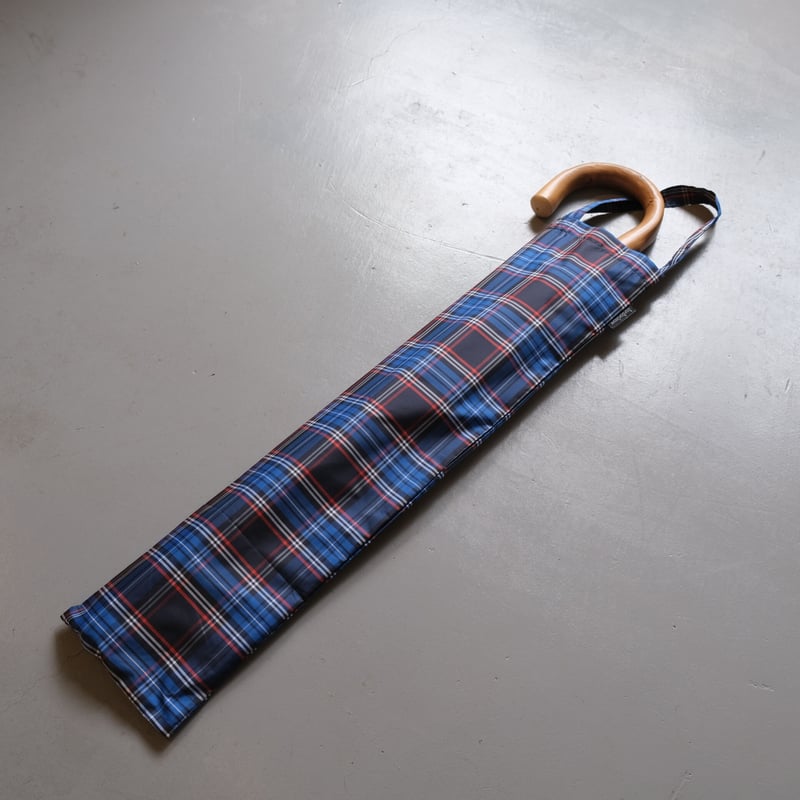 bonbonstore スタンダード長傘 ブルーチェック | geep