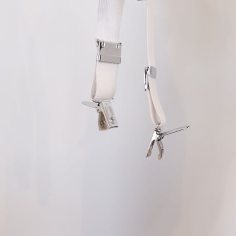 M53.　BRITISH DRACES サスペンダー　White　MAC-002A