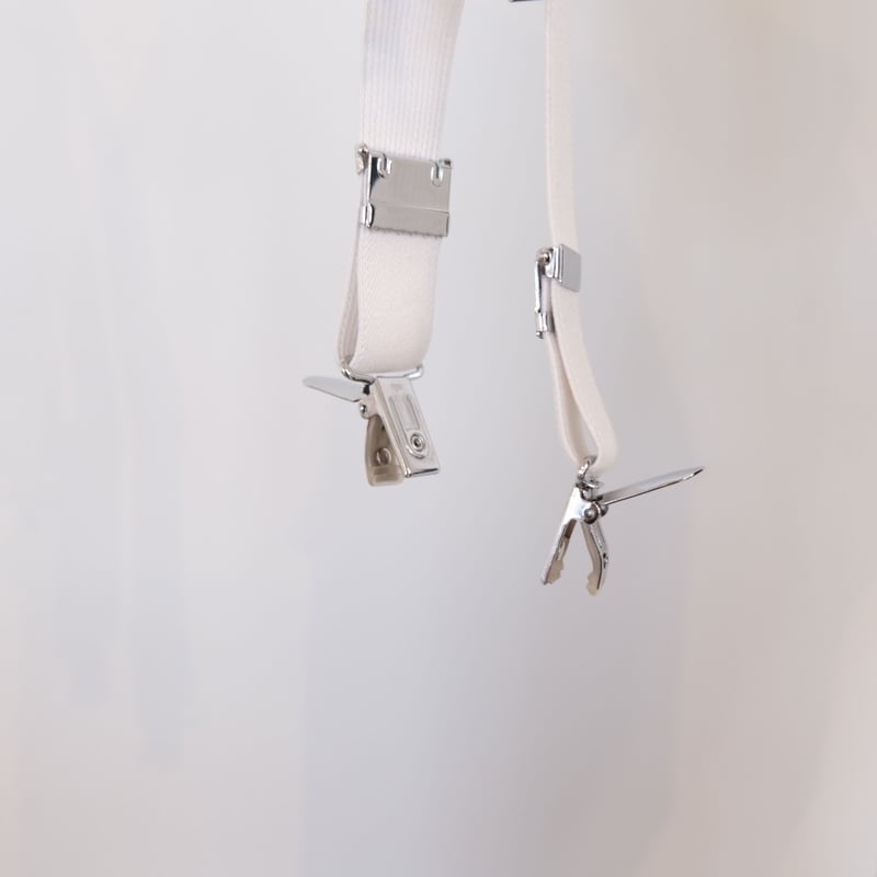 M53. BRITISH DRACES サスペンダー White MAC-002A | geep