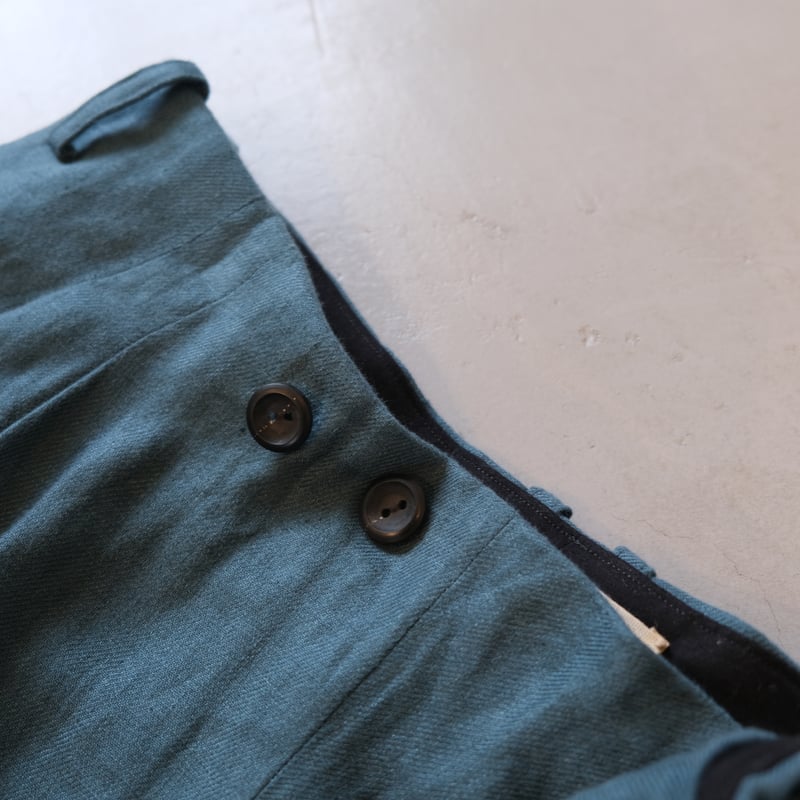 suzuki takayuki wrapped pants A241-28 brine blu