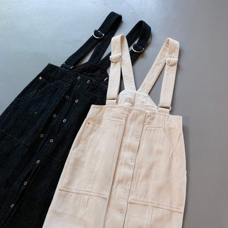 SERGE de bleu	 DDM-63D-CEA  SALOPETTE SKIRT