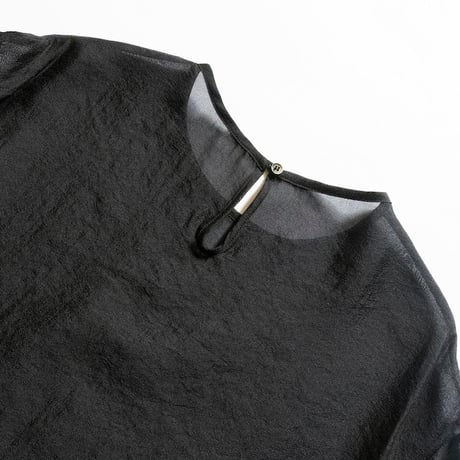 THOMAS MAGPIE　FEMME sheer logo top【2242106】