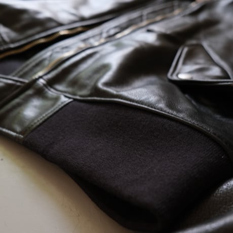 SISII　シシ　SISII×大草直子　L-2B　Leather Flight Jacket　　BLACK