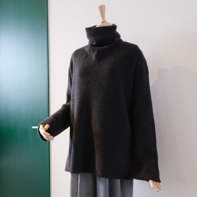 21AW 【バトナー】BLUE FOX MOCK NECK モックネックニット BATONER】BLUE FOX MOCK NECK バトナー ニット 21aw BATONER バトナー