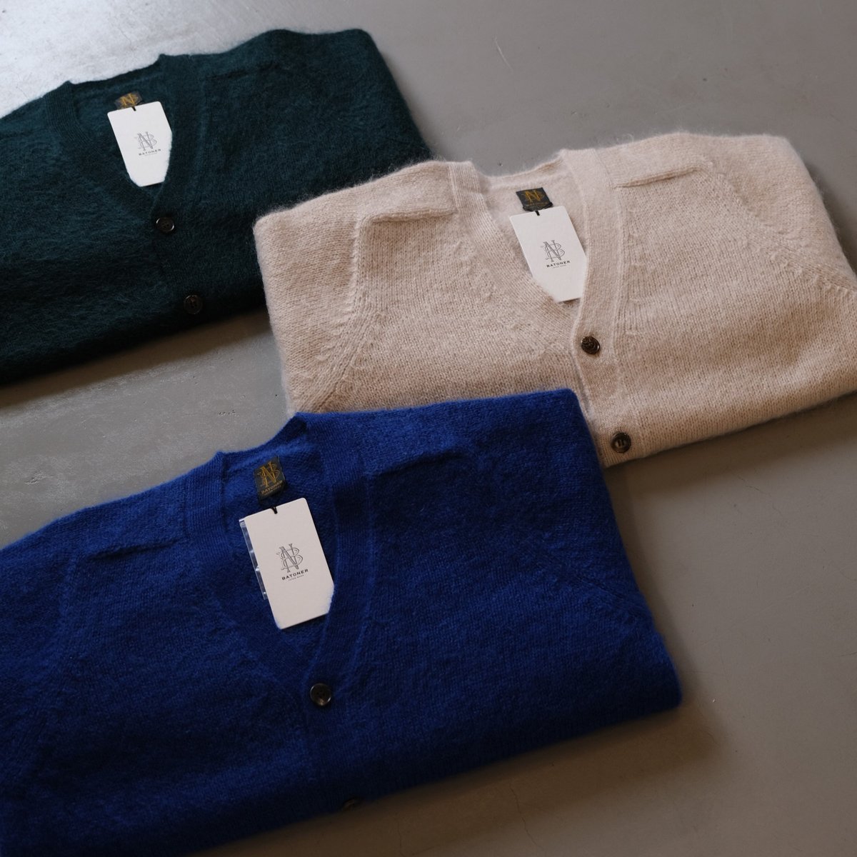 BATONER Men PURE MOHAIR CARDIGAN BN-22FM-065 |