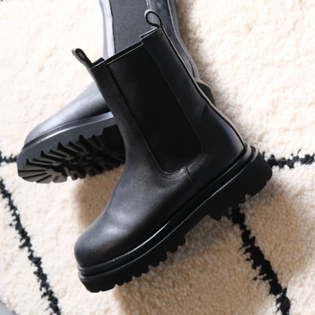 NEUF  ヌーブ　SIDEGORE　BOOTS　BLACK   NFB101