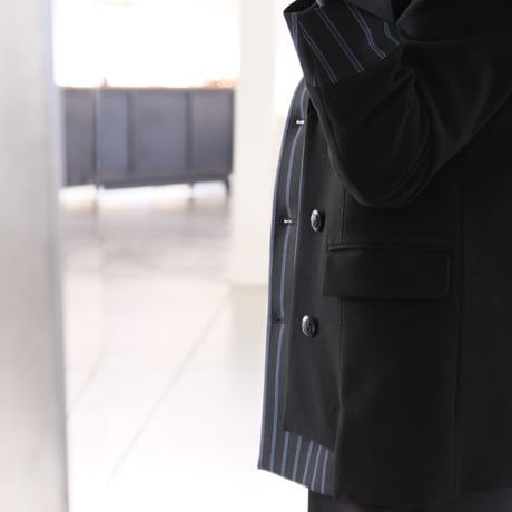 THOMAS MAGPIE　herringbone jacket　Black【2223204】