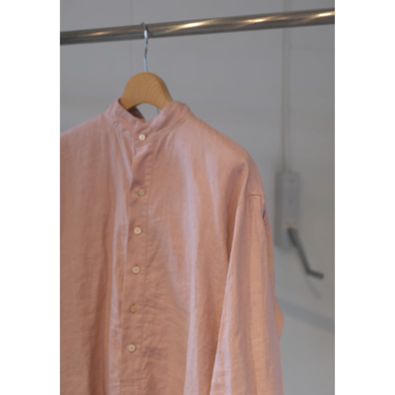 suzuki takayuki　ブラウス　ピンクベージュ suzuki takayuki standing-collar pullover S243-0