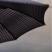 bonbonstore　スクエアエンブロイダリー日傘（カーボンブラック）