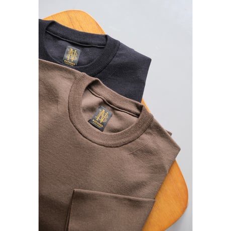 BATONER MEN 32G SMOOTH WOOL CREWNECK