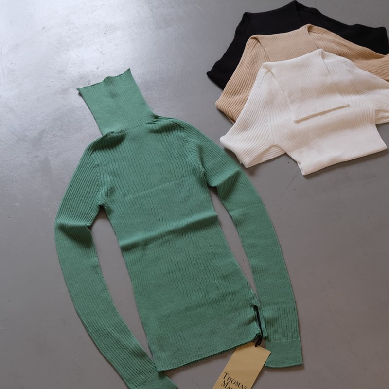 THOMAS MAGPIE wholegarment turtle neck 【2233607