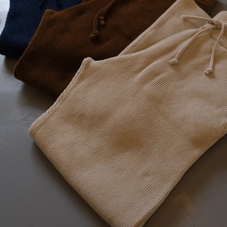 BATONER　Women CHENILLE YARN KNIT PANTS　BN-21FL-022
