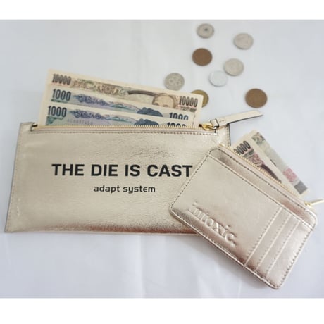 INTOXIC.  Twin long wallet champagne