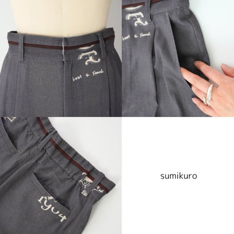 Thomas Magpie  C/Linen PRINT pants 2252313
