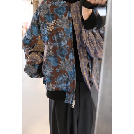 Thomasmagpie  flower Jacquard blouson