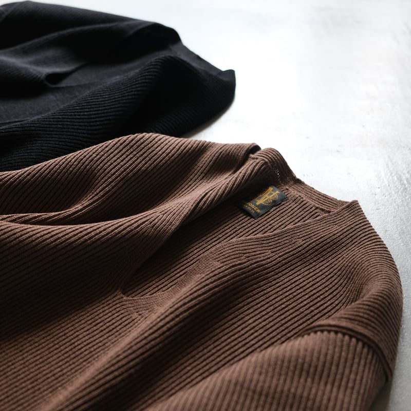 トップス BATONER EXTRA HARD TWIST WOOL V-NECK BATONER Women