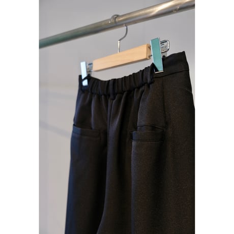 NAKAGAMI ラップワイドパンツ  black