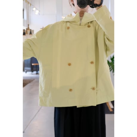 VACHEMENT  Nylon Tusser Layered Short Coat