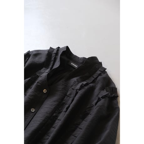 SINME フリルシャツ SS16-05  ブラック