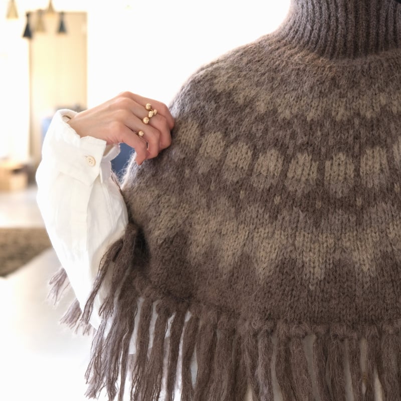 バトナー BATONER MOHAIR NORDIC WOMEN レディース BATONER (バトナー) women MOHAIR NORDIC CREW NECK / モヘア