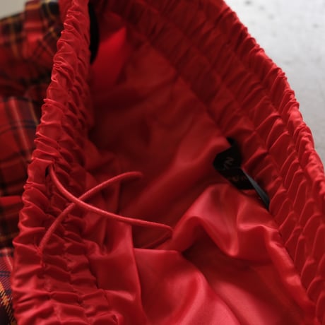 NAKAGAMI  チェック柄シフォンスカート（red)　N0324S0008