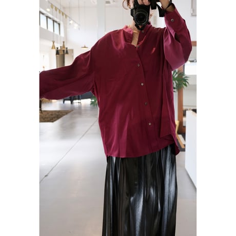 NAKAGAMI サテンビックシャツ （unisex）