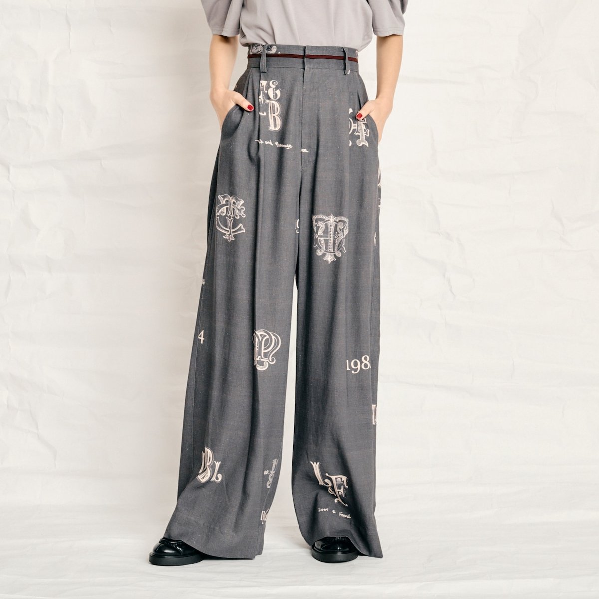 Thomas Magpie C/Linen PRINT pants 2252313 | geep