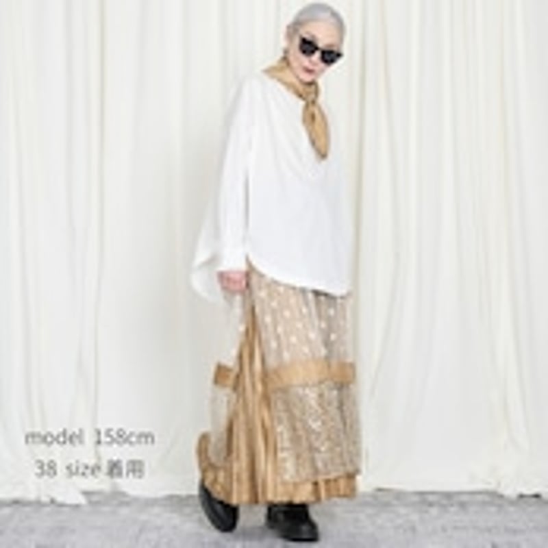 THOMAS MAGPIE Paisley×Spangle Tulle skirt 22536