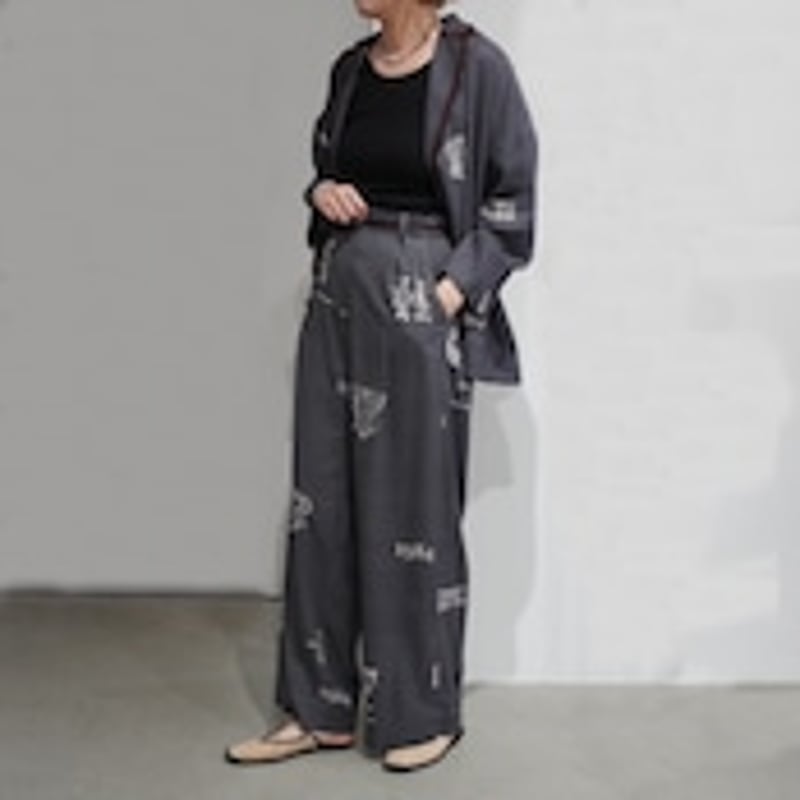 Thomas Magpie C/Linen PRINT pants 2252313 | geep
