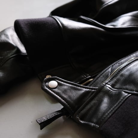 SISII　シシ　SISII×大草直子　L-2B　Leather Flight Jacket　　BLACK