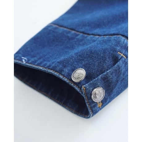 THOMAS MAGPIE　denim long jacket indigo【2241202】