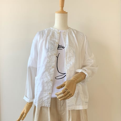 HARVESTY 　ATELIER SHIRT（アトリエシャツ）A31801　WHITE