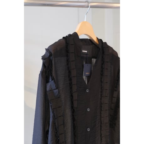 SINME フリルシャツ SS16-05  ブラック