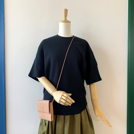 HARVESTY   WAFFLE BIG T-SH（ワッフルビッグTシャツ） BLACK　A51904