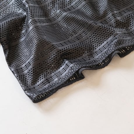 NAKAGAMI　半袖ラッセルレースプルオーバー（black）　N0123S0017