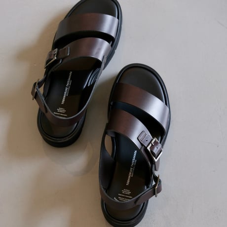 BEAUTIFUL SHOSE ｜ S.S.BELT SANDALS ｜GLOXI CUT SOLE  ｜ BROWN