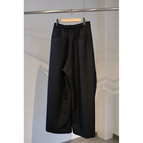 NAKAGAMI ラップワイドパンツ  black
