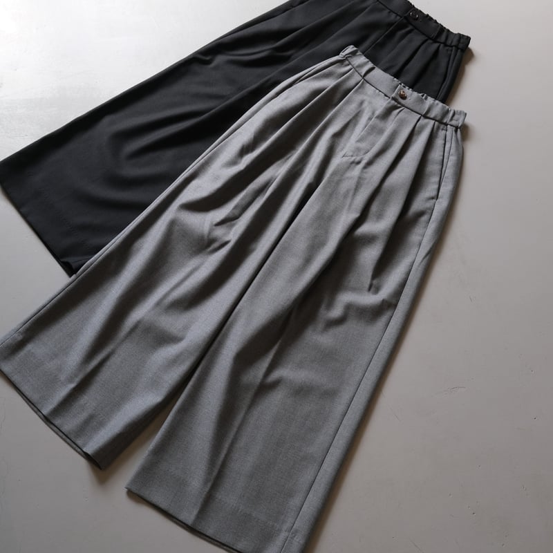 BATONER Women DRY WOOL PIQUE TWO TUCK WIDE PAN BATONER Women DRY WOOL PIQUE TWO TUCK WIDE PAN