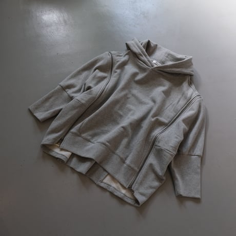 NAKAGAMI　ナカガミ　2WAYデザインパーカー　M0121A0037　GRAY