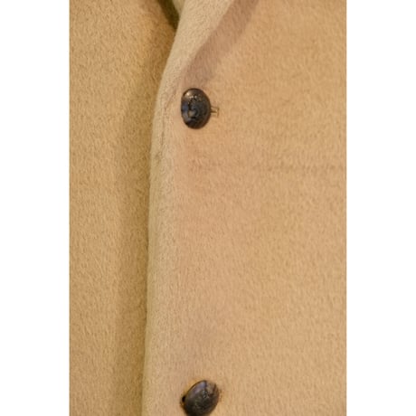 Thomas magpie angora shaggy long coat  camel