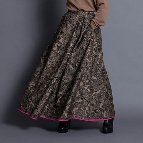 THOMAS MAGPIE   zentangle print long skirt【2213602】