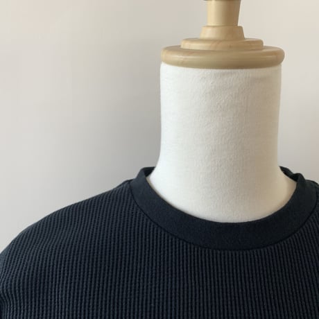 HARVESTY   WAFFLE BIG T-SH（ワッフルビッグTシャツ） BLACK　A51904