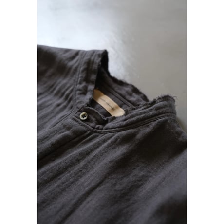 suzuki takayuki   frayed coat  slate grey