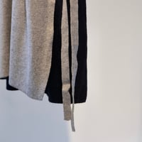 NAKAGAMI   カシミヤ混ニッチュニック  gray × navy