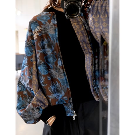 Thomasmagpie  flower Jacquard blouson