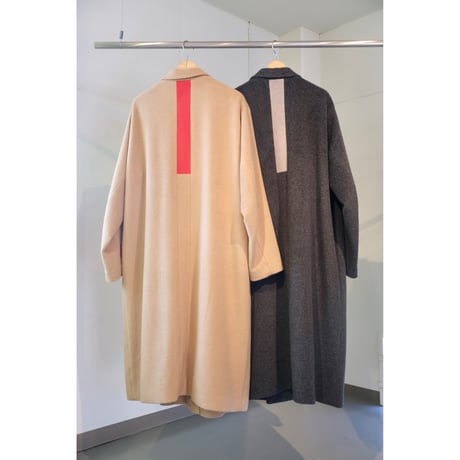 Thomas magpie angora shaggy long coat  camel