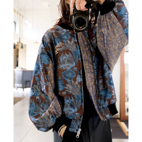 Thomasmagpie  flower Jacquard blouson