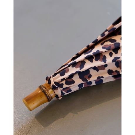 bonbon store  ネオルックショート長傘（晴雨兼用）レオパード